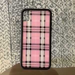 Wildflower purple plaid case iPhone XR